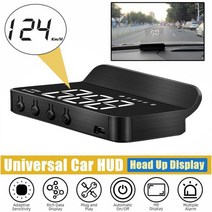 헤드업디스플레이 hud 자동차 속도계 M3 HUD 자동차 헤드 업 디스플레이 속도계 온보드 컴퓨터 앞 유리 프, 01 Black
