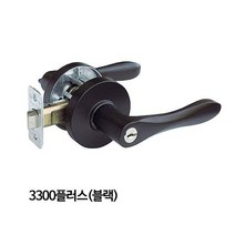 PRP768499아파트현관문수리현대디엘 침실용 블랙 목문레버 3300플러스 문고리 속도조절 문걸쇠, 단일옵션