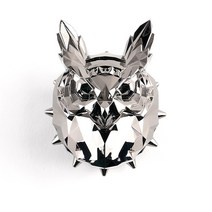 차르마 고급 차량용 방향제 석고 디퓨저 차 부엉이 새차선물, 클린코튼, 실버