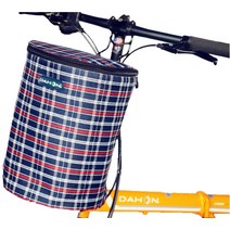 자전거핸들가방 한강 스템백 미니벨로 앞가방 프론트백, 원형 뚜껑 있음 블루레드]