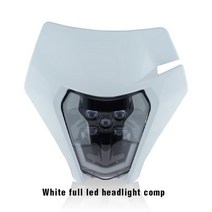 오토바이 헤드 라이트 방향 지시등 안개등 퀸 x 모터 led 전조등 supermoto, 흰색 헤드라이트