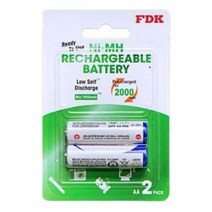 FDK AA충전지 2000mAh 건전지 2알353000EA * HONI, 1, 본상품선택