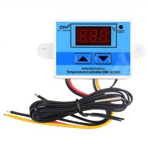 W3001 DC 12V 24V LED 디지털 제어 온도 조절기 마이크로 컴퓨터 스위치 온도계 센서, [03] DC 12V