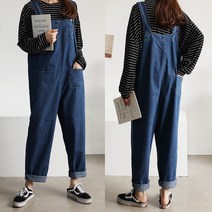 하늘바라기 여성용 엘다 포켓 배기 점프수트