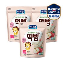 아이얌 유기농 쌀과자 사과떡뻥(30g) 3개, 단품