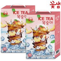 꽃샘 아이스티 복숭아 80T x 2개
