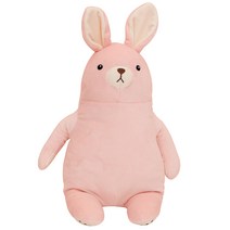 라움생 애착 인형 곰 토끼인형 모찌 귀여운 동물 큰 대형 신생아 아기 유아 수면 봉제 수제 핸드메이드 애착인형, 핑크, M-35cm