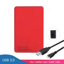 최신 휴대용 노트북 외장하드 드라이브 1TB 2TB 4TBTWOHI2T 1 테라바이트 슈퍼 외장 하드 드라이브, 02 빨간, 02 320GB