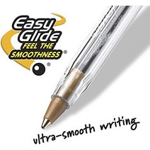 BIC Cristal Xtra Smooth 볼펜 콤보 세트: 세트에는 검정 10개 파랑 10개 빨강 10개가 포함됩니다.
