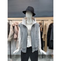 데무 컬러 블럭 후드 베스트(MW2301810)