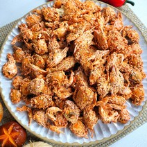 꽃게튀김 500g 참깨뿌린 게튀김 꽃게구이 베이비크랩 꽃게짱 꽃게랑, 깨뿌린 구운꽃게 500g