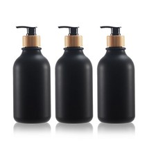 리빙빙 욕실 디스펜서 공병 3종세트, 500ml, 블랙 3종세트