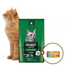 정기배송 프로베스트 캣 길고양이사료 간식캔 전연령 헤어볼, 본품증정 프로베스트 간식 캔, 프로베스트 캣 그린 5kg