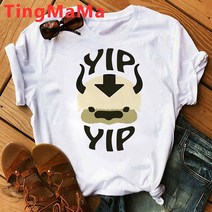 아바타 물의길 피규어 용품 아바타 The Last Airbender T 셔츠 여성 Appa Tshirt Funny atar Graphic Te, 02 87179_06 XL