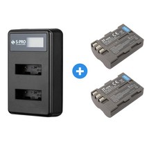 니콘 EL3e 호환 LCD 듀얼충전기+배터리 2개 D90