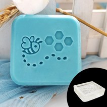 꿀벌 패턴 천연 수제 수지 비누 스탬프 DIY 핸들 공예 만들기 도구 투명 스타일 인감, 07 Stamp No Handle