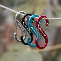 잠금형 s 카라비너 캠핑고리 키링 캠핑장비 휴대용 클립 등산용 감성캠핑 carabiner