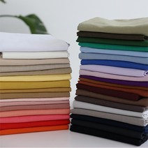바이오워싱 15수 린넨무지 36종 1/2마 프랑스자수 천 퀼트원단, 워싱15수린넨(3403)-핫핑크1/2마
