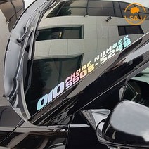 (SNJ) 자동차 전화번호 주차알림 스티커 홀로그램 반사 데칼 스티커 차량 악세사리 용품, 홀로그램-B타입-50x5xm(대)