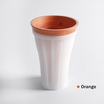 슬러시 메이커 만들기 빠른 냉동 스무디 컵 메이커 핀치 스 컵 더블 레이어 짜기 팡팡, 주황색