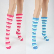 줄무늬 롱수면양말