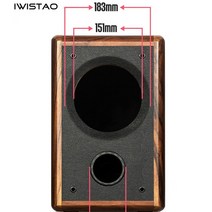 스피커통 IWISTAO 풀 레인지 스피커 빈 캐비닛 패시브 인클로저 목재 25mm 고밀도 MDF 보드 볼륨 20L DIY 6, 02 151183mm