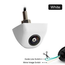 어라운드 카메라 자동차 룸미러 전방 후방 사이드 서라운드 뷰 170 degree starlight night vision sonyccd 어안 렌즈 car reverse rear, 흰색 카메라