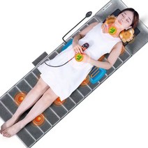 Apnoo 스트레칭매트 온열안마매트 어깨마사지기 전신 마사지기 등마사지기 부모님 선물, PU/그레이