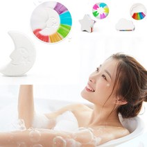 [모야모]목욕탕 스파 바스 입욕제 레인보우 클라우드 솔트 에센셜 오일 소품 천연 버블 목욕 폭탄 볼, 구름