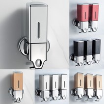 펜션 샴푸통 절약형 호텔 주방 물세제 사각 물비누 케이스 욕실 디스펜서 BM200, BM200 1구 사각 물비누통, 레드, 1개