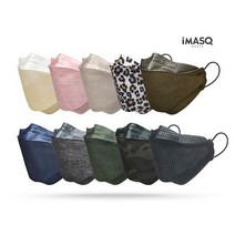 국내생산 KF94 아이마스큐 패션마스크 10매씩, 01.피치 핑크