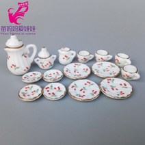 테이블 거실테이블 티테이블 매력 차 냄비 접시 컵 인형 집 diy 액세서리 바비, a11