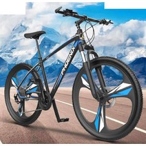 피닉스 MTB 입문용 자전거 21 24 27 30인치, 24단  블랙 및 레드