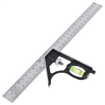 직각자 재단 금속 목공 용 각 자 정사 눈금 세트 키트 300mm 123939 조정 직, 1