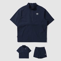 [백화점]엄브로 시어서커 S-SUCKER 반팔 아노락 반바지 트레이닝복 셋업 네이비