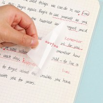 [5개] 용지 투명메모지 캘리그라피 캘리그래피 접착 점착식, 투명메모지BL 대