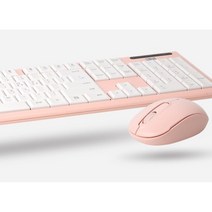 멀티미디어 기능키적용 무선키보드 마우스 / 세트 피시방 업무용 저렴한, 핑크