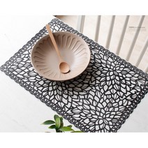 관리하기편한 pvc 식탁깔판 개인매트 테이블셋팅 주방잡화 브런치카페 상차림 가정용 주방테이블 식탁데코, 브라운