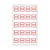세모네모 10 매x20묶음 일반 견출지 18 X 네임 이름표 라벨지 스티커, 청색