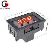 W1209 LED 디지털 온도 컨트롤러 자동차 인큐베이터 수족관 난방 냉각 제어 센서, 01 Red LED