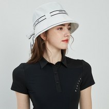 골프모자 BLKTEE-여성용 골프 모자 플라워 라운드 선바이저 빅 브림 패션 하이 엔드 여성용, [01] White