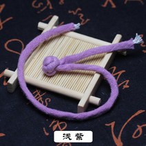 단추 부자재 팬 버클 한 단어 린넨 코튼 린넨 cheongsam 버클 여성 수제 중국 스타일 당나라 남자 단추, 연보라색_7.5cm