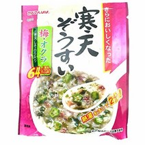 칸텐파파 한천조수이 매화・오쿠라 20.5gX10봉 세트 かんてんぱぱ 寒天ぞうすい 梅・オクラ２０．５ｇＸ１０袋セット
