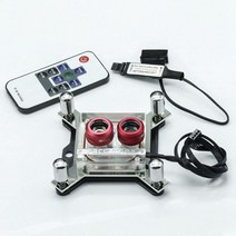 G1/4 스레드 워터 블록 아크릴 구리 수냉 CPU 라디에이터 방열판, 한개옵션0