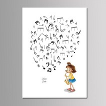 스크랩북 소박한 양장본 위한 용품 게스트 아기 소녀 소년 세례 호의 50x70cm DIY 지문 트리 서명 책 생일 선물 인쇄 캔버스 그림, [04] 50x70cm, [23] MK1