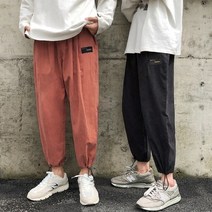 HLD468057밑단조절 허리밴딩팬츠 남성긴바지 조거 봄신상 통바지 INSUM55