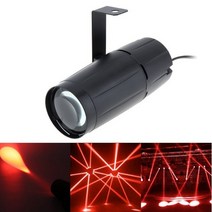 빔 프로젝터5W 스포트라이트 LED 빔 핀스팟 조명 슈퍼 램프 미러 볼 디스코 효과 무대 KTV DJ 파티용, 01 Red Light_01 EU 플러그