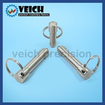 볼플런저 VCN114 스테인레스 스틸 스프링 타입 볼 헤드 잠금 핀 직경 5 25mm 퀵 릴리스 로케이팅 풀 링 길, 05 VCN11412mm_18 95mm