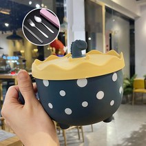 Onenine 304 스테인리스 보온도시락 직장인 도시락 식당 덮개달린 스낵컵 라면도시락 CP-787DM, 블루