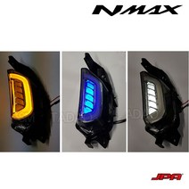 NMAX 윙카 LED 라이트 방향지시등 깜박이 튜닝 21-23년 JPA, 옐로우+블루